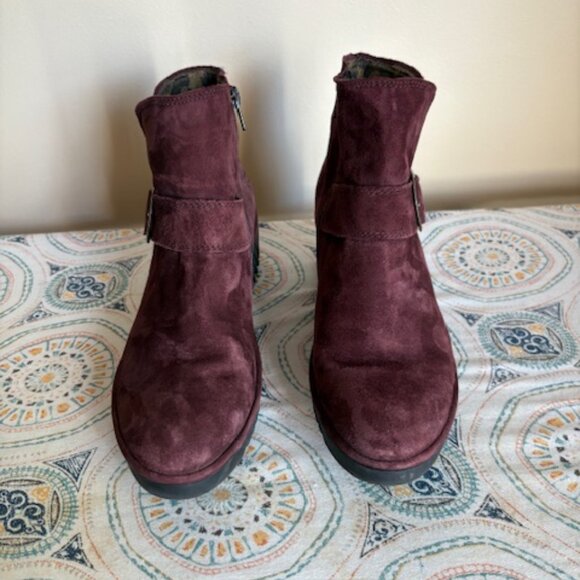 Fly London suede wedge ankle boots - Picture 1 of 6
